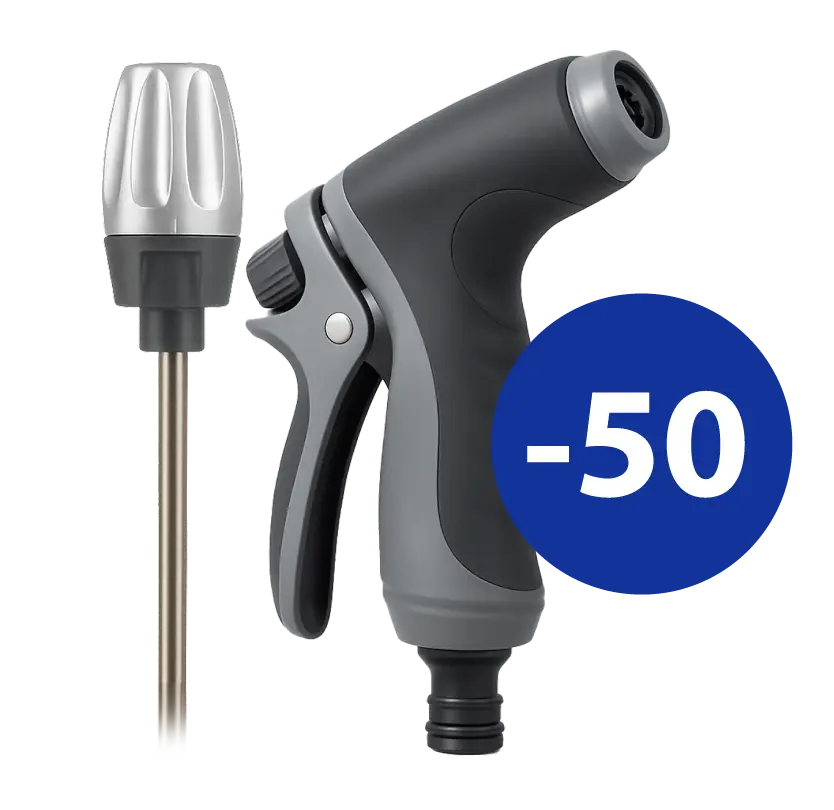 Waterblitz™ High-Pressure Hose Nozzle — Hydro-Power Technology, No Electricity Required